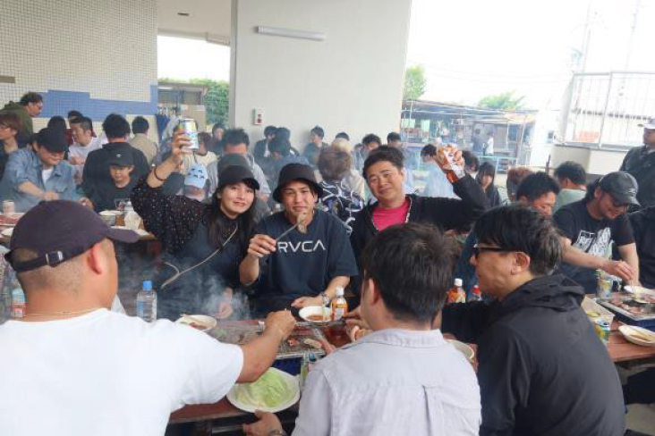 BBQを通じて親睦を深めることができました